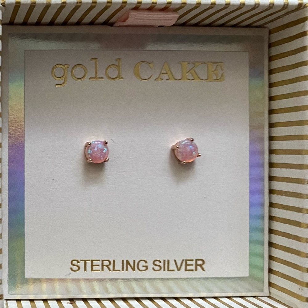 Opal stud - Pink